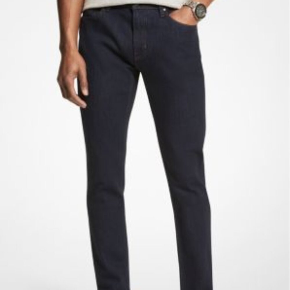 Michael Kors Parker Slim-Fit Stretch-Cotton Jeans - 30 x 32 - Used